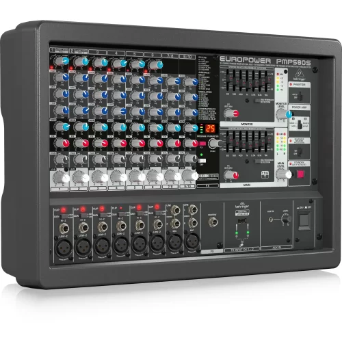 Behringer PMP580S 10-канальный активный микшер, 2x250 Вт.