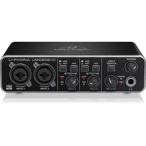 Behringer UMC202HD USB аудиоинтерфейс, 2x2