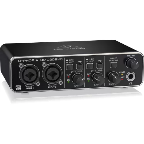 Behringer UMC202HD USB аудиоинтерфейс, 2x2
