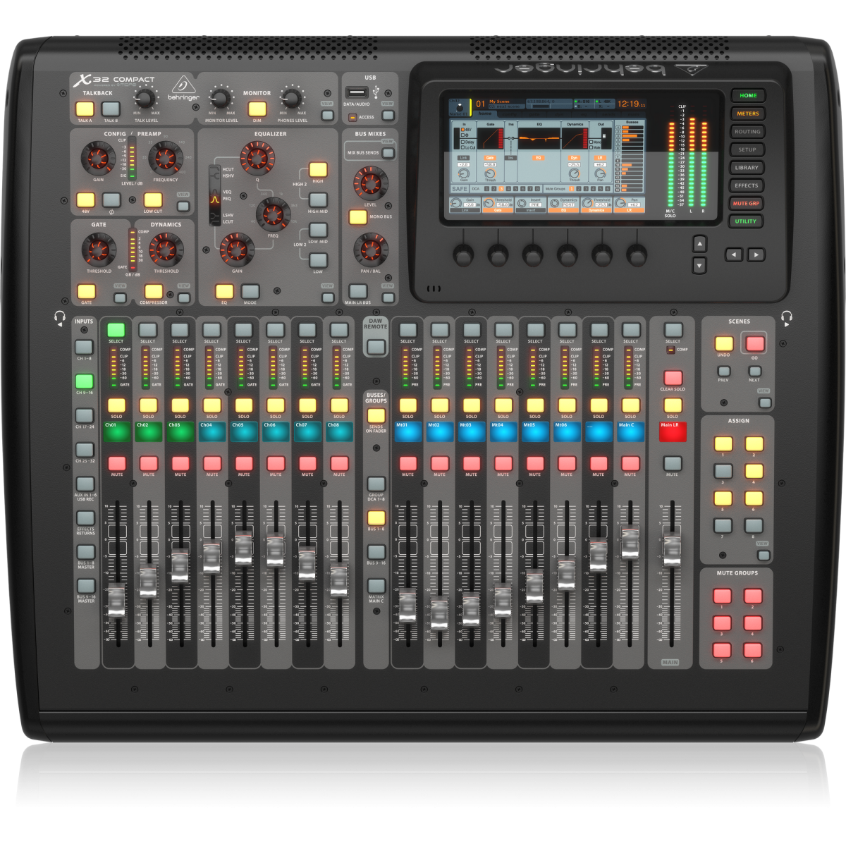 Цифровой микшер Behringer x32. Behringer x32 Compact. Цифровой пульт Behringer x32. Пульт Беренджер х32.