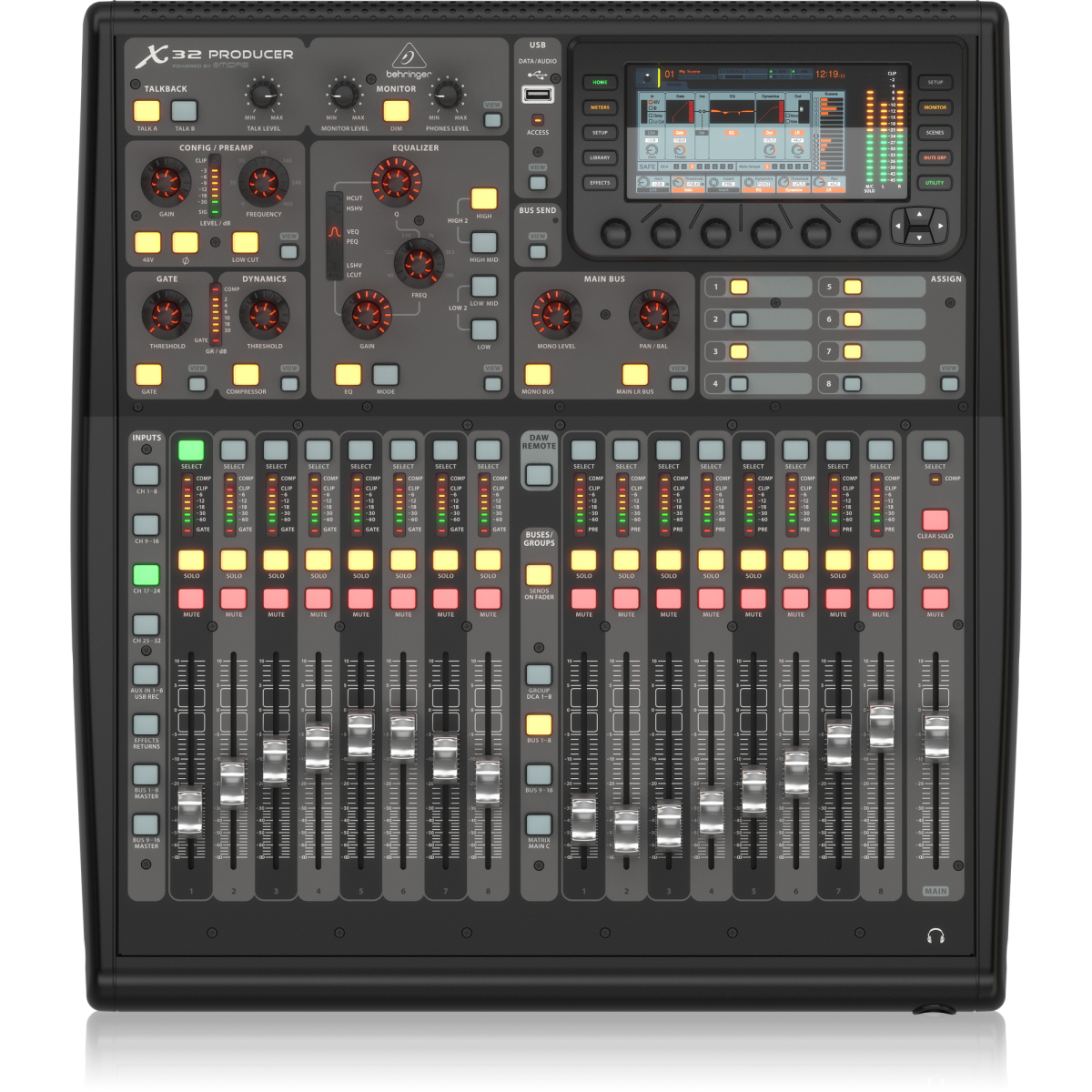 Behringer X32 Producer 40-канальный цифровой микшер купить в Москве и РФ  недорого