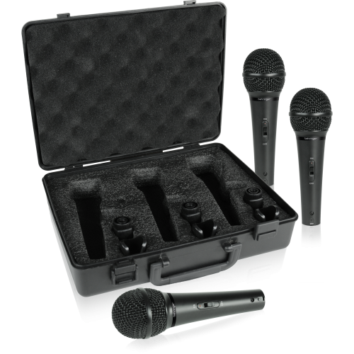 Behringer XM1800S Динамические микрофоны с выключателем, в кейсе