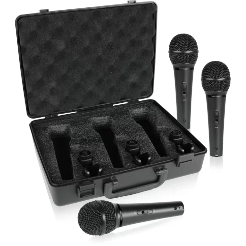 Behringer XM1800S Динамические микрофоны с выключателем, в кейсе