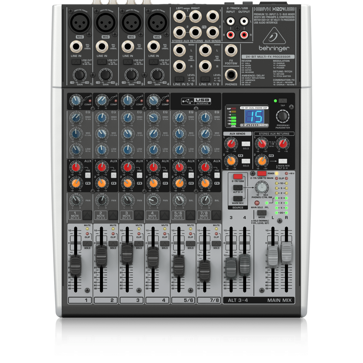 Пульты behringer xenyx. Микшерный пульт Behringer XENYX 1204usb. Пульт Беренджер x1204usb. Аналоговый микшерный пульт Behringer XENYX 1204usb. Микшерный пульт Behringer XENYX qx1222usb.