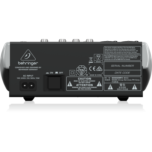 Behringer QX602MP3 6-канальный аналоговый микшер, MP3-плеер