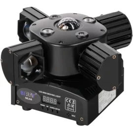 Bi Ray ML4A Моторизированный прожектор смены цвета, 4х15 Вт, RGBW + лазер