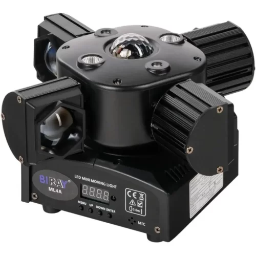 Bi Ray ML4A Моторизированный прожектор смены цвета, 4х15 Вт, RGBW + лазер