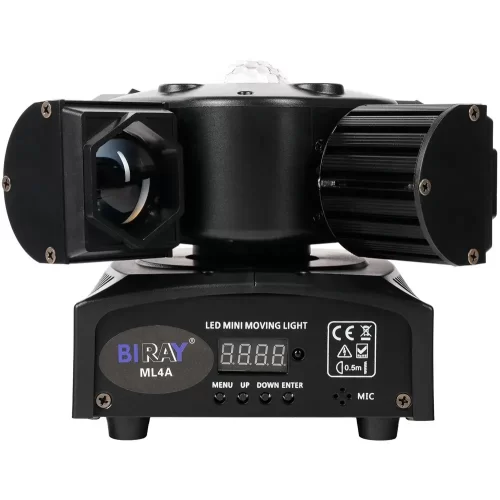 Bi Ray ML4A Моторизированный прожектор смены цвета, 4х15 Вт, RGBW + лазер