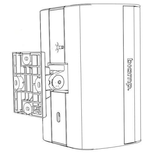 Biamp EX-S8-UB-B Настенная АС, 20/40/80 Вт.-100 В; 250 Вт. - 8 Ом., 8", IP54