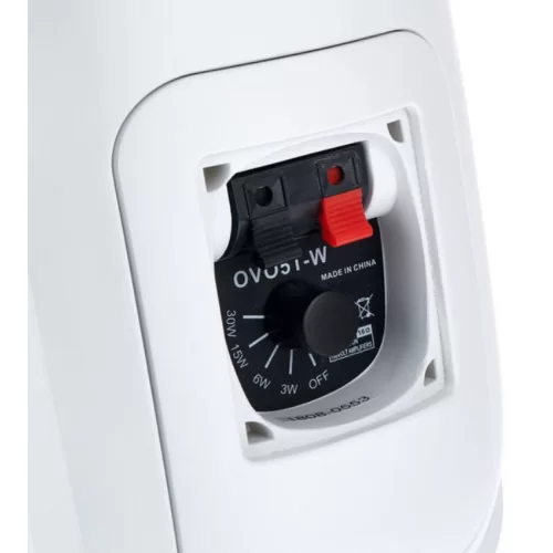 Biamp OVO5T-W Настенная АС, 3/6/15/30 Вт.- 100 В; 80 Вт.- 16 Ом., 5,25"