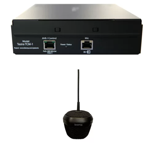 Biamp Parle TCM-1 Black Потолочный микрофон, AVB, PoE+