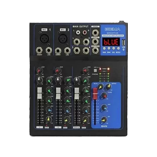 Biema MX04T-V3 4-канальный микшер, MP3, Bluetooth