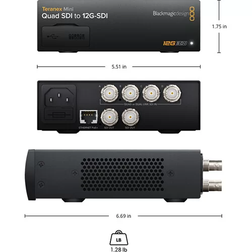 Blackmagic Teranex Mini - Quad SDI to 12G-SDI Конвертер с интерфейсом