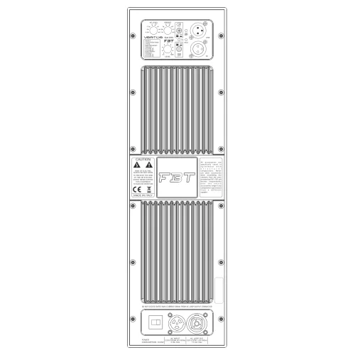 FBT VERTUS CLA 206A Активная звуковая колонна, 900 Вт., 2х6,5"