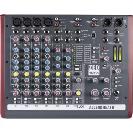 Allen & Heath ZED-10FX (ZED10FX) 8-канальный аналоговый микшер, FX