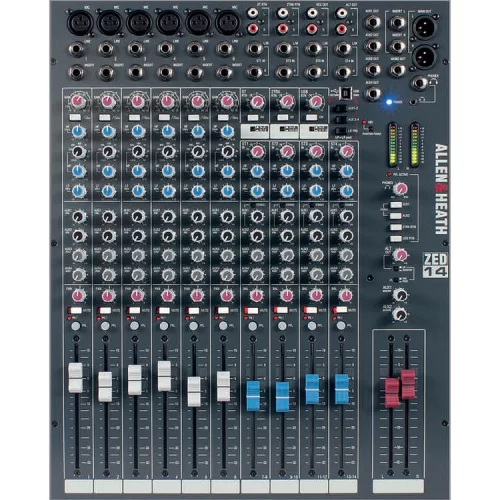 Allen & Heath ZED-14  (ZED1402) 14-канальный аналоговый микшер