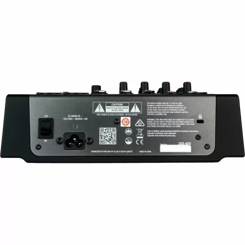 Allen & Heath ZED-6FX (ZED6FX) 6-канальный аналоговый микшер, FX