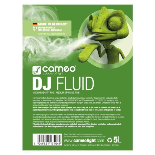 CAMEO DJ FLUID 5L Жидкость для дыма