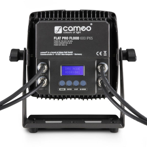 CAMEO FLAT PRO FLOOD 600 IP65 Светодиодный светильник высокой мощности 9x12Вт RGBWA-UV (6-в-1)