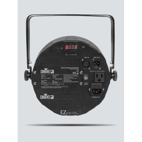 CHAUVET-DJ EZ PAR 64 RGBA BLACK Прожектор PAR LED направленного света 180х0,25 Вт RGBA