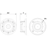 DAS Audio DECO-6-T Потолочная АС, 5-10-15 Вт., 6,25"