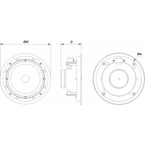 DAS Audio DECO-8-T Потолочная АС, 5-7,5-10-20-30 Вт., 8"
