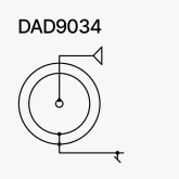 DPA DAD9034 Переходник с MicroLock на Mini-Jack с фиксатором