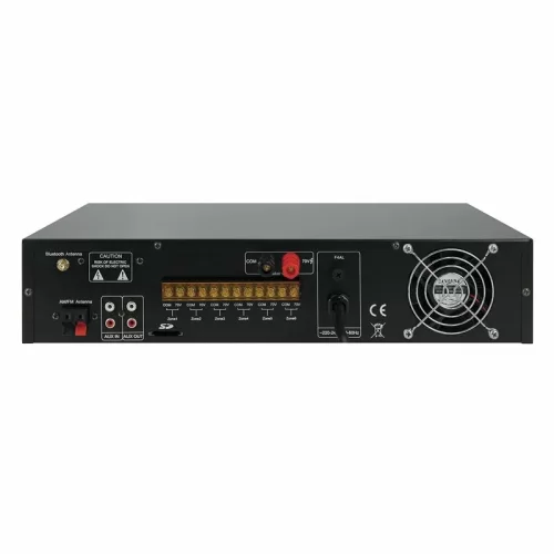 DSPPA MP-2708 Трансляционный микшер-усилитель, 80 Вт., MP3, Bluetooth, 6 зон