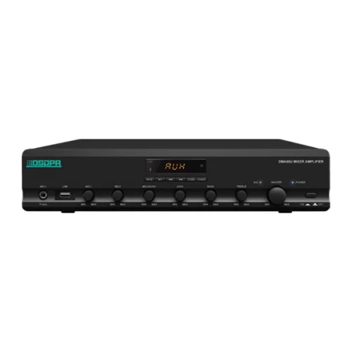 DSPPA DMA500U Трансляционный микшер-усилитель, 500 Вт., MP3, FM, Bluetooth