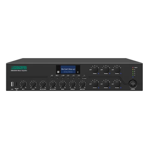 DSPPA DMA6250U Трансляционный микшер-усилитель, 250 Вт., MP3, FM, Bluetooth, 6 зон