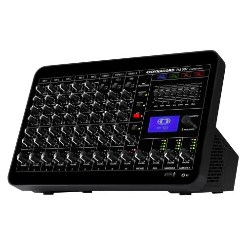 Dynacord PM 502 Активный микшерный пульт, 8 каналов, FX, 2x450 Вт., 4 Ом.