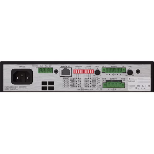 Dynacord V600:2 Трансляционный усилитель, 2x300 Вт.