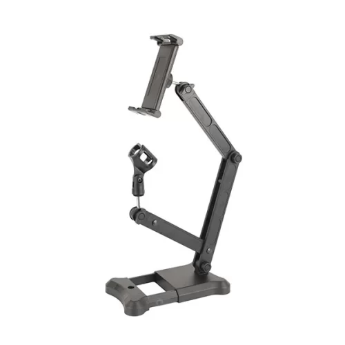 ECO MST020 Black Настольная микрофонная телескопическая стойка с держателем смартфона