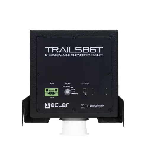 Ecler TRAILSB6TBK Запотолочный сабвуфер, 7,5/15/30/60 Вт. - 100В/ 8 Ом, 6,5"