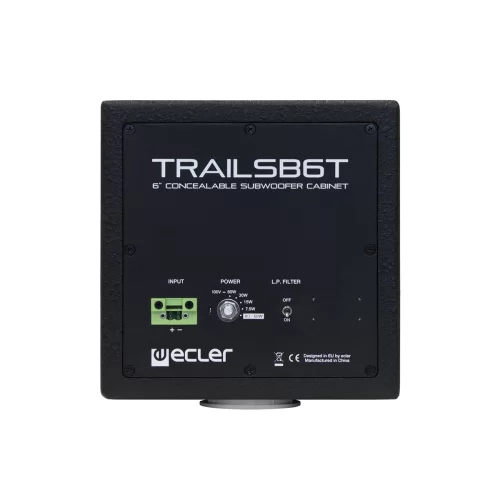 Ecler TRAILSB6TBK Запотолочный сабвуфер, 7,5/15/30/60 Вт. - 100В/ 8 Ом, 6,5"