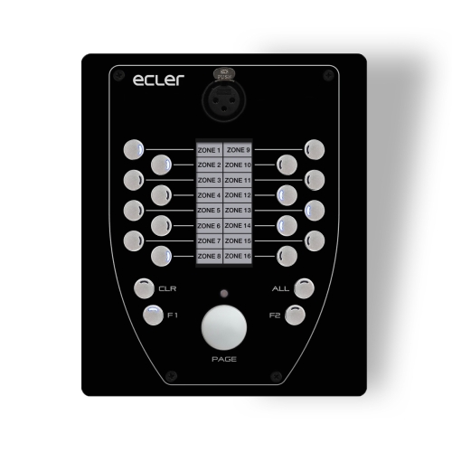 Ecler eMPAGE Программируемый пейджинговый микрофон для EclerNet, 16 зон