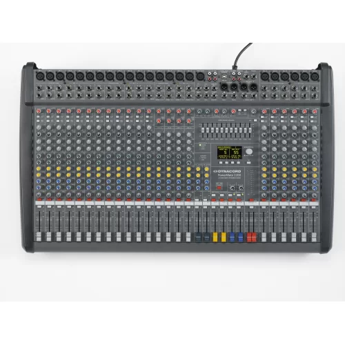 Dynacord Powermate 2200-3 Активный микшерный пульт, 26 каналов, FX, EQ, 2x1250 Вт., 4 Ом.