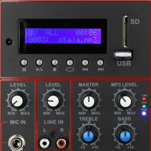 Eurosound ESM-15Bi-M Активная АС, 400 Вт., 15", MP3