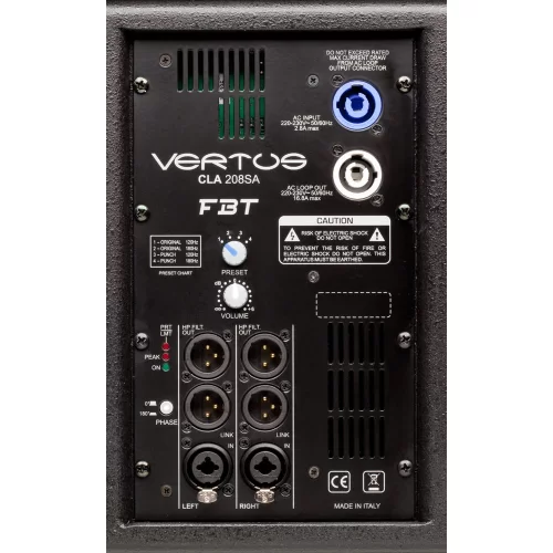 FBT Vertus CLA 208SA Активный сабвуфер, 600 Вт., 2x8"