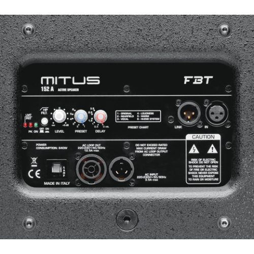 FBT Mitus 152A Активная АС, 1350 Вт., 15 дюймов