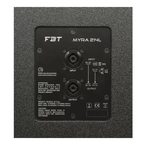 FBT MYRA 214L Элемент ЛМ, 2250 Вт., 2х14"+2х4"+2,5"