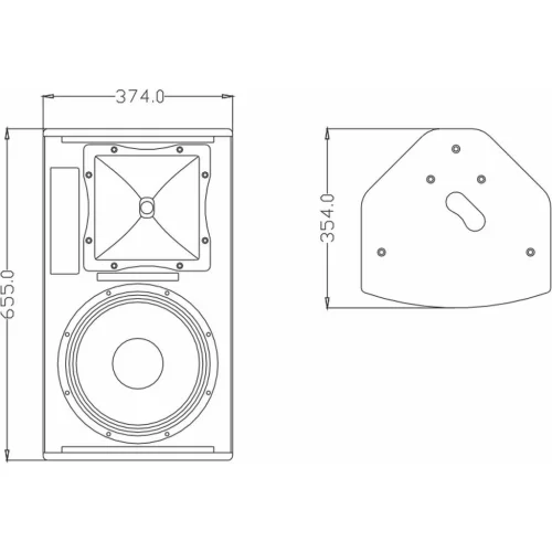 FDB Audio LH12II Пассивная АС, 300 Вт., 12"