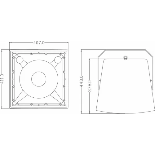 FDB Audio LT212T Пассивная АС, 300 Вт. - 8 Ом, 50/100/200 Вт. - 100 В, 12", IP56