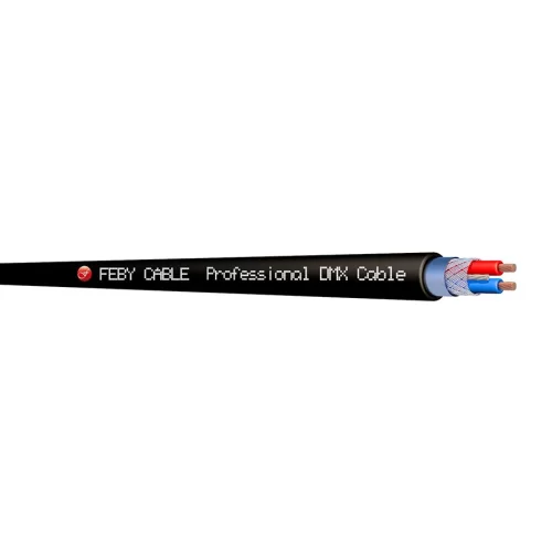 Feby Сable FC022BK-100 Кабель DMX, 2х0,22