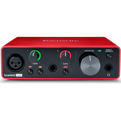 Focusrite Scarlett Solo 3rd Gen Аудиоинтерфейс USB, 2х2