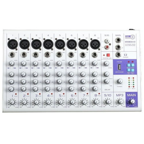 Free Sound MixBox-10 10-канальный микшерный пульт, MP3