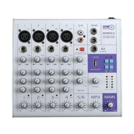 Free Sound MixBox-6 6-канальный микшерный пульт, MP3