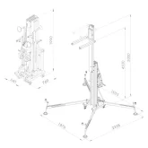 GUIL ULK 700 Мачтовый подъёмник, высота 5 м., грузоподъемность 380 кг.