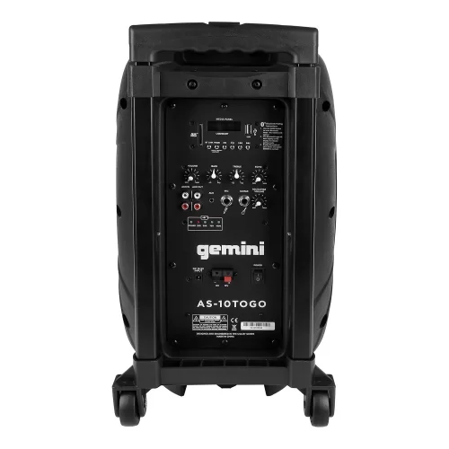 Gemini AS-10TOGO Портативная АС, 300 Вт., 10", MP3, Bluetooth