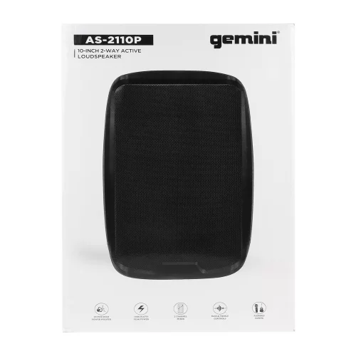 Gemini AS-2110P Активная АС, 400 Вт., 10"